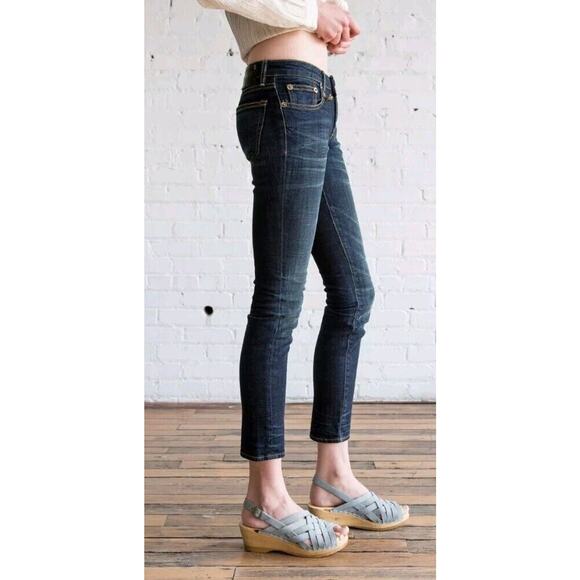 R13 Kate Skinny Jeans In Carlisle Sz 24 Low-Rise R13W4021-161 - - Picture 2 of 11